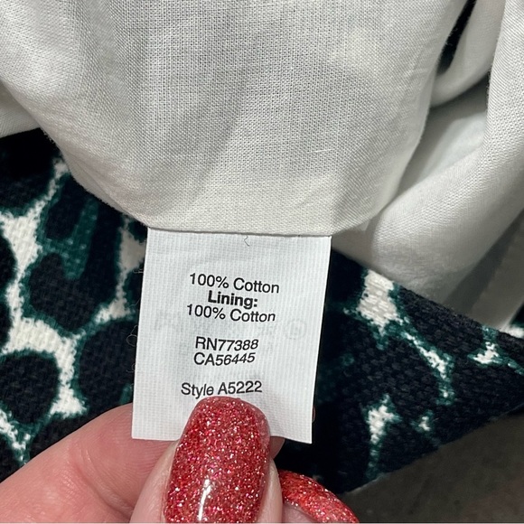 J. Crew Jacquard Cotton Sheath Dress Black Green Leopard Print 2 - Picture 11 of 11